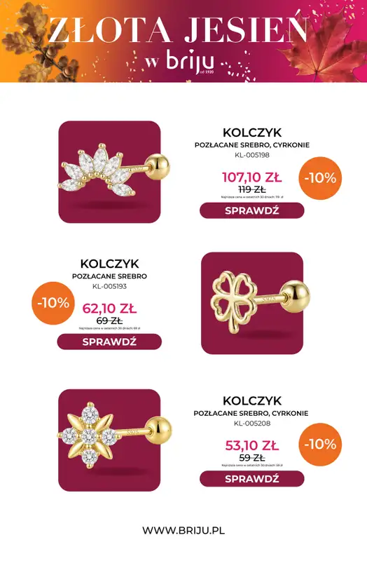 Briju - gazetka promocyjna Złota jesień od środy 07.10 do środy 21.10 - strona 10