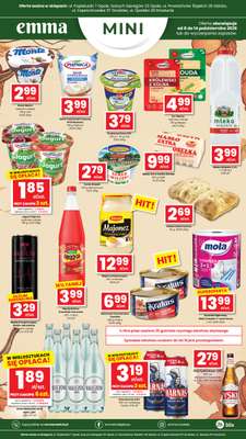 emma MARKET - gazetka promocyjna Oferta spożywcza Emma Mini od czwartku 08.10 do środy 14.10