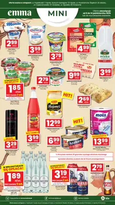 emma MARKET - gazetka promocyjna Oferta spożywcza Emma Mini od czwartku 08.10 do środy 14.10