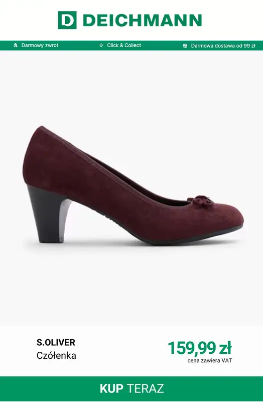 Deichmann - gazetka promocyjna Klasyczne czółenka od środy 07.10  - strona 8