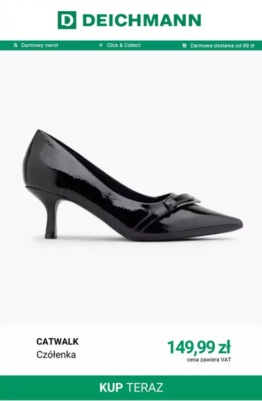 Deichmann - gazetka promocyjna Klasyczne czółenka od środy 07.10  - strona 11