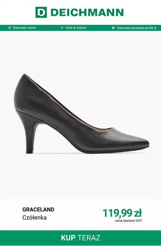 Deichmann - gazetka promocyjna Klasyczne czółenka od środy 07.10  - strona 10