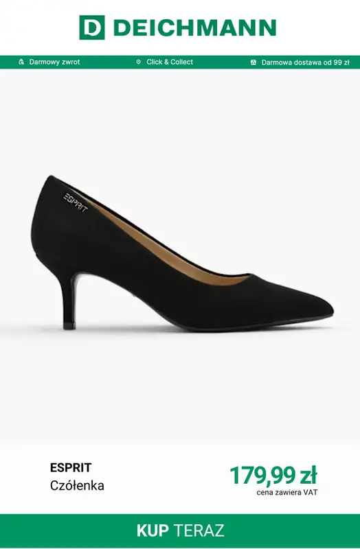 Deichmann - gazetka promocyjna Klasyczne czółenka od środy 07.10  - strona 12