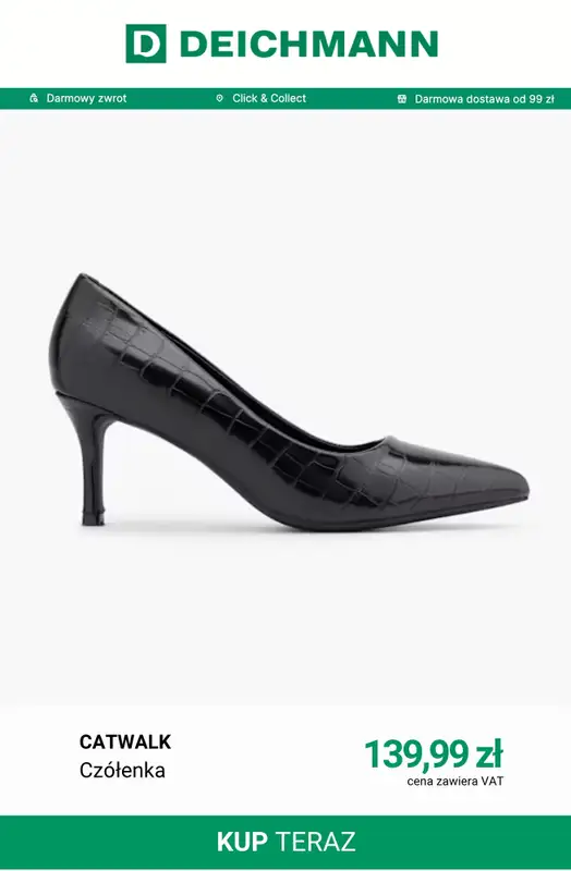Deichmann - gazetka promocyjna Klasyczne czółenka od środy 07.10  - strona 6