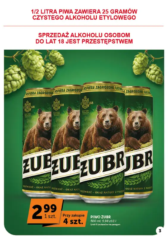 Groszek - gazetka promocyjna Gazetka Supermarket od czwartku 08.10 do środy 14.10 - strona 3
