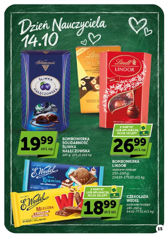 Groszek - gazetka promocyjna Gazetka Supermarket od czwartku 08.10 do środy 14.10 - strona 15