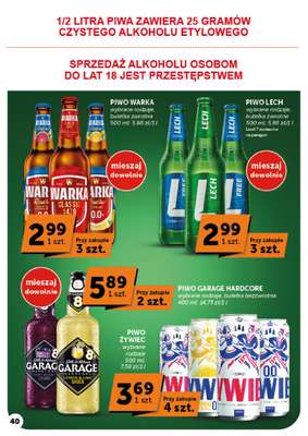 Groszek - gazetka promocyjna Gazetka Supermarket od czwartku 08.10 do środy 14.10 - strona 40