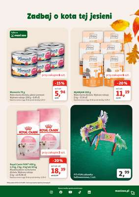 MAXI ZOO - gazetka promocyjna Gazetka od czwartku 08.10 do środy 04.11 - strona 11