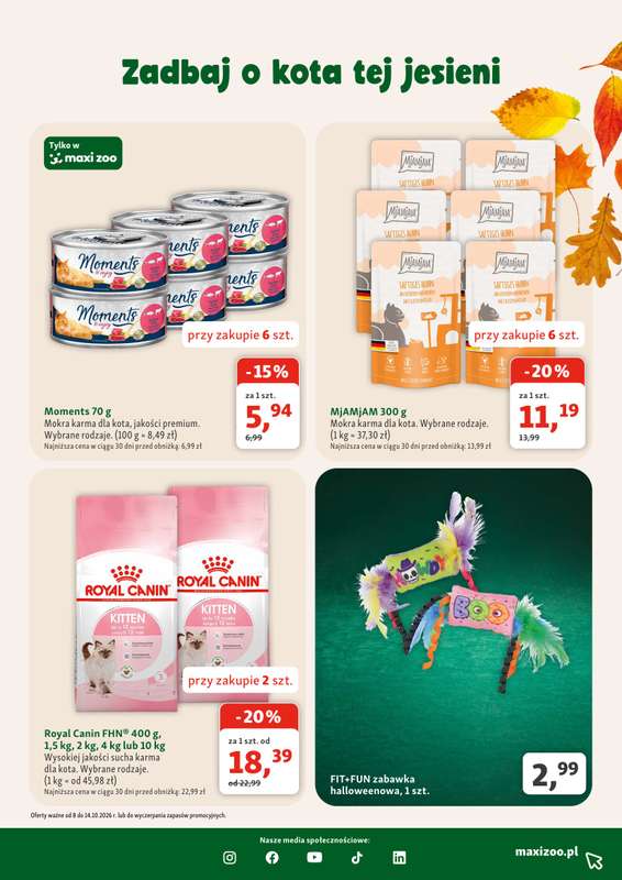 MAXI ZOO - gazetka promocyjna Gazetka od czwartku 08.10 do środy 04.11 - strona 11