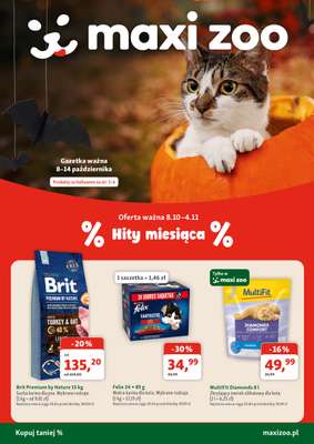 MAXI ZOO - gazetka promocyjna Gazetka od czwartku 08.10 do środy 04.11