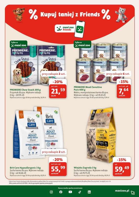 MAXI ZOO - gazetka promocyjna Gazetka od czwartku 08.10 do środy 04.11 - strona 9