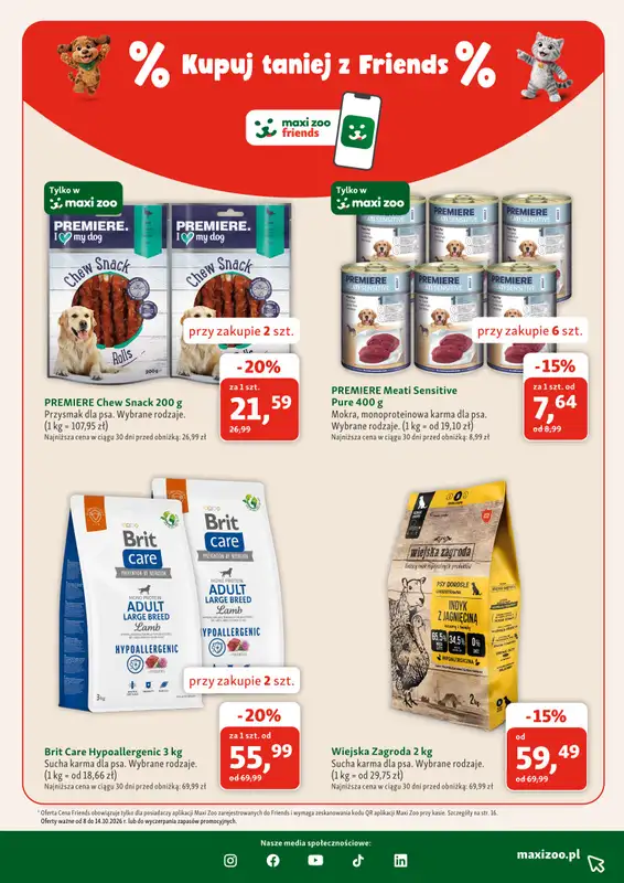 MAXI ZOO - gazetka promocyjna Gazetka od czwartku 08.10 do środy 04.11 - strona 9