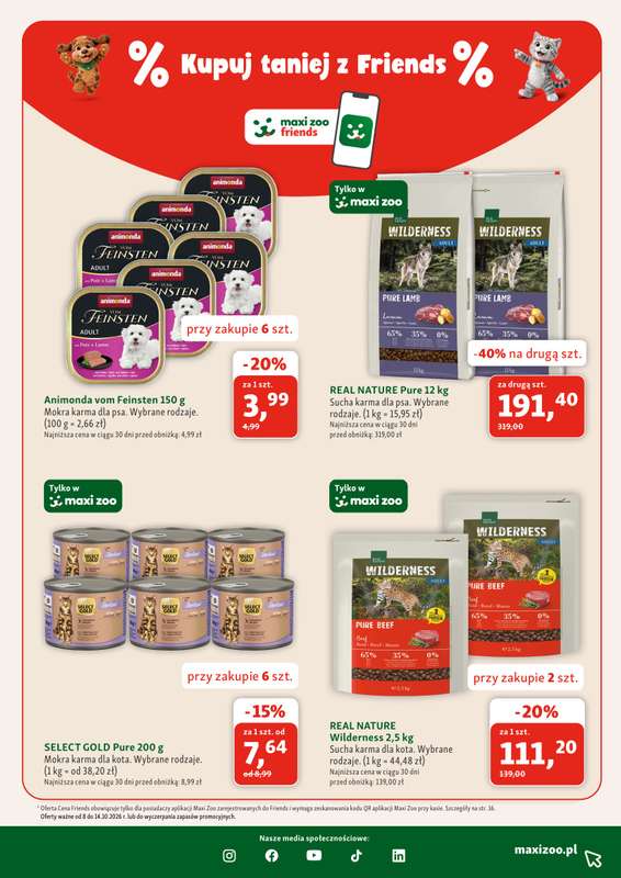 MAXI ZOO - gazetka promocyjna Gazetka od czwartku 08.10 do środy 04.11 - strona 5