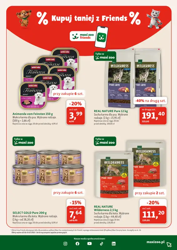 MAXI ZOO - gazetka promocyjna Gazetka od czwartku 08.10 do środy 04.11 - strona 5
