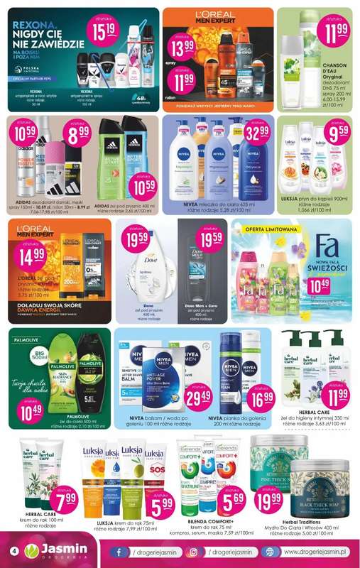 Drogerie Jasmin - gazetka promocyjna Gazetka od poniedziałku 12.10 do soboty 31.10 - strona 4