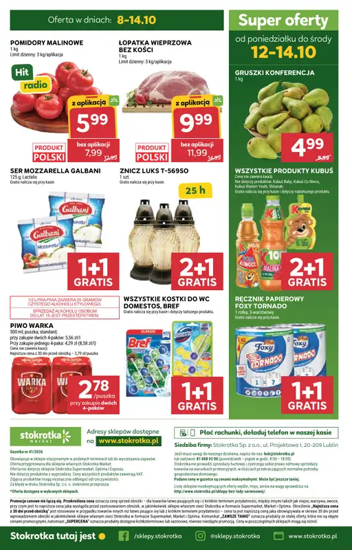 Stokrotka - gazetka promocyjna Gazetka Market od czwartku 08.10 do środy 14.10 - strona 31