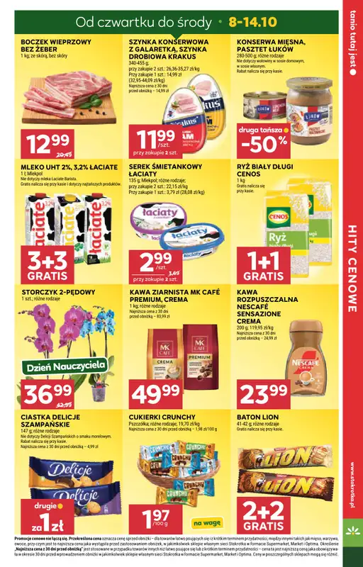 Stokrotka - gazetka promocyjna Gazetka Market od czwartku 08.10 do środy 14.10 - strona 3