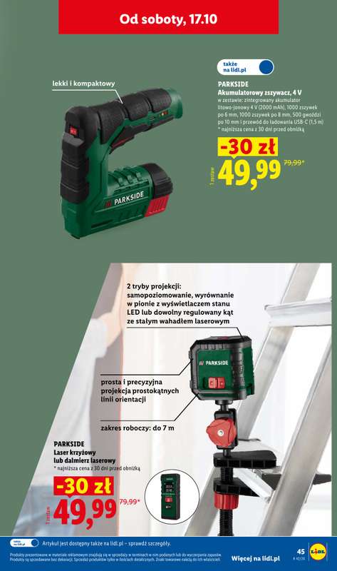 Lidl - gazetka promocyjna Katalog od poniedziałku 12.10 do soboty 24.10 - strona 49