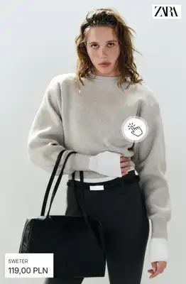 Zara - gazetka promocyjna Klasyczne swetry od środy 07.10  - strona 12