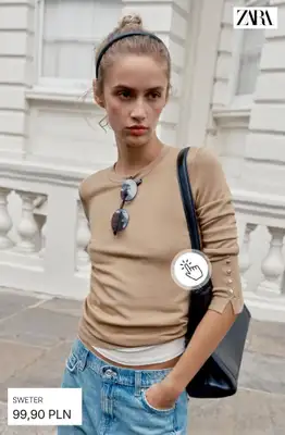Zara - gazetka promocyjna Klasyczne swetry od środy 07.10  - strona 5