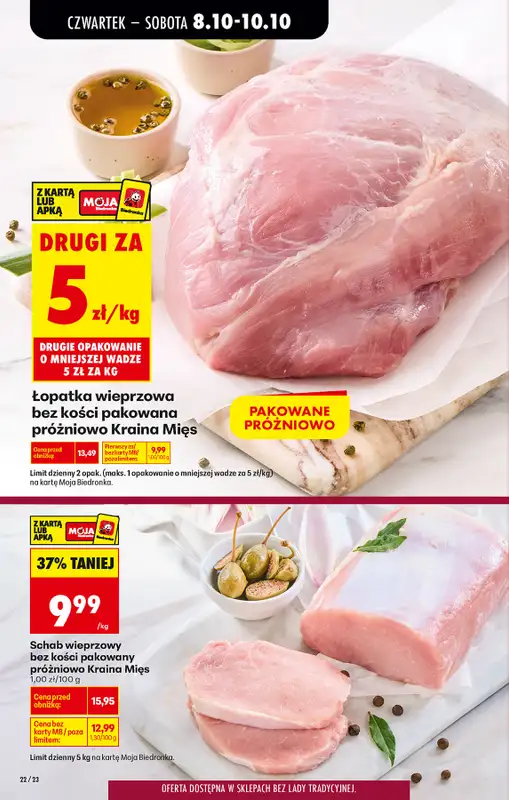 Biedronka - gazetka promocyjna Od czwartku, Z ladą tradycyjną od czwartku 08.10 do środy 14.10 - strona 34