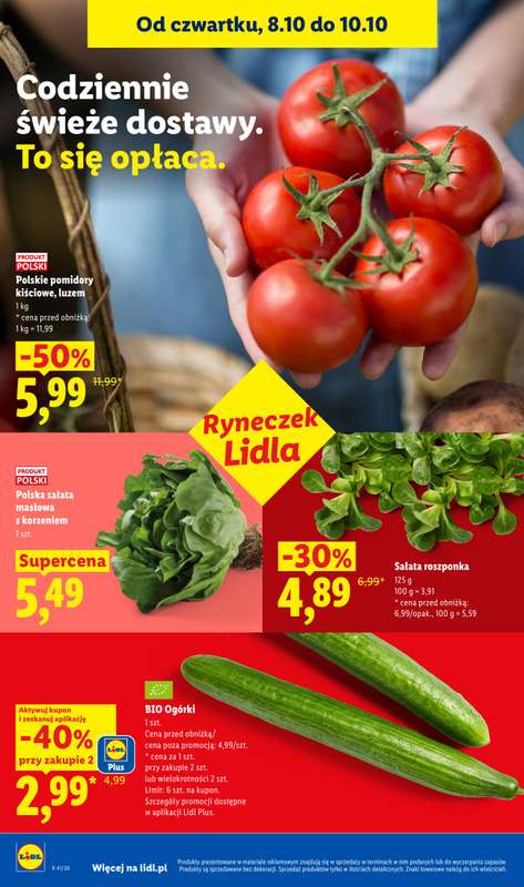 Lidl - gazetka promocyjna Od czwartku od czwartku 08.10 do soboty 10.10 - strona 44
