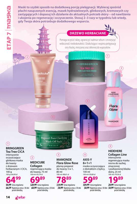 Hebe - gazetka promocyjna Katalog Koreańskie Rytuały Piękna od czwartku 08.10 do środy 11.11 - strona 14