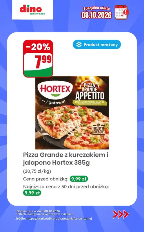 Dino - gazetka promocyjna Specjalna oferta na 08.10.2026 - promocje spoza gazetki od czwartku 08.10 do czwartku 08.10 - strona 4