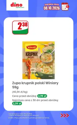 Dino - gazetka promocyjna Specjalna oferta na 08.10.2026 - promocje spoza gazetki od czwartku 08.10 do czwartku 08.10 - strona 10