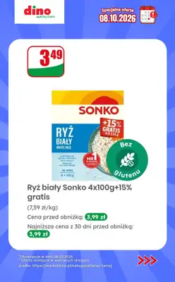 Dino - gazetka promocyjna Specjalna oferta na 08.10.2026 - promocje spoza gazetki od czwartku 08.10 do czwartku 08.10 - strona 8