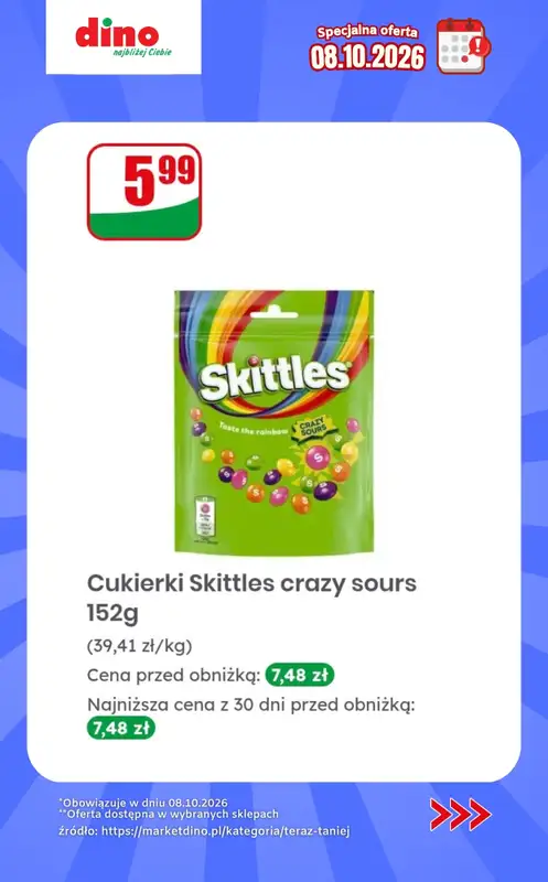 Dino - gazetka promocyjna Specjalna oferta na 08.10.2026 - promocje spoza gazetki od czwartku 08.10 do czwartku 08.10 - strona 6