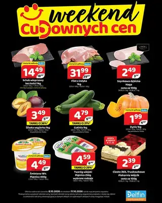 Delfin - gazetka promocyjna Weekend cudownych cen od czwartku 08.10 do niedzieli 11.10