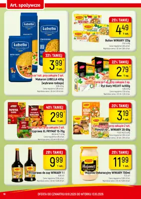 Delikatesy Piotruś Pan - gazetka promocyjna Gazetka od czwartku 08.10 do wtorku 13.10 - strona 10