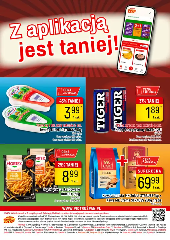 Delikatesy Piotruś Pan - gazetka promocyjna Gazetka od czwartku 08.10 do wtorku 13.10 - strona 20