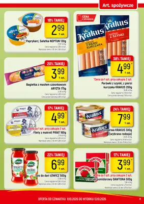 Delikatesy Piotruś Pan - gazetka promocyjna Gazetka od czwartku 08.10 do wtorku 13.10 - strona 9
