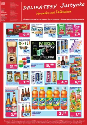 Delikatesy Justynka - gazetka promocyjna Gazetka od środy 07.10 do środy 14.10 - strona 5