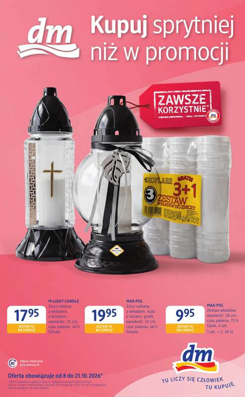 Drogerie DM - gazetka promocyjna Gazetka od czwartku 08.10 do środy 21.10