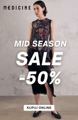 Medicine - gazetka promocyjna Do -50% Mid Season SALE dla niej od czwartku 08.10 do środy 21.10