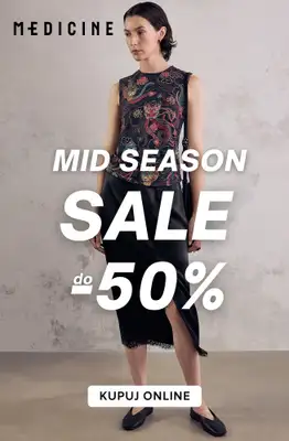 Medicine - gazetka promocyjna Do -50% Mid Season SALE dla niej od czwartku 08.10 do środy 21.10