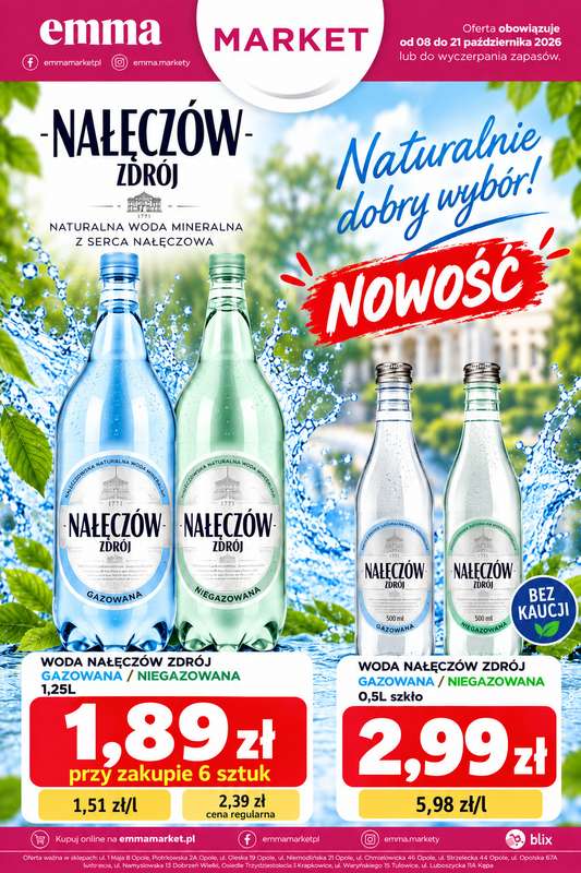 emma MARKET - gazetka promocyjna Plakat promocyjny od czwartku 08.10 do środy 21.10