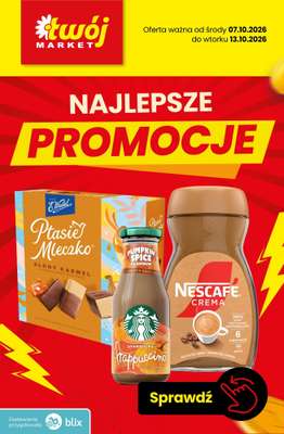 Twój Market - gazetka promocyjna Najlepsze promocje! od czwartku 08.10 do wtorku 13.10