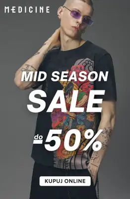 Medicine - gazetka promocyjna Do -50% Mid Season SALE dla niego od piątku 09.10 do środy 21.10
