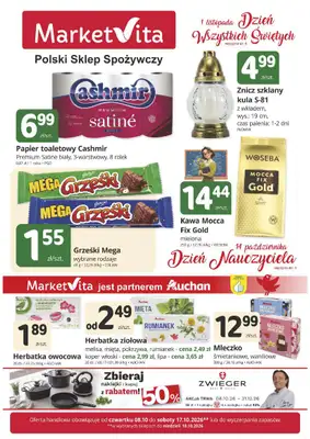 Marketvita - gazetka promocyjna Gazetka od czwartku 08.10 do soboty 17.10