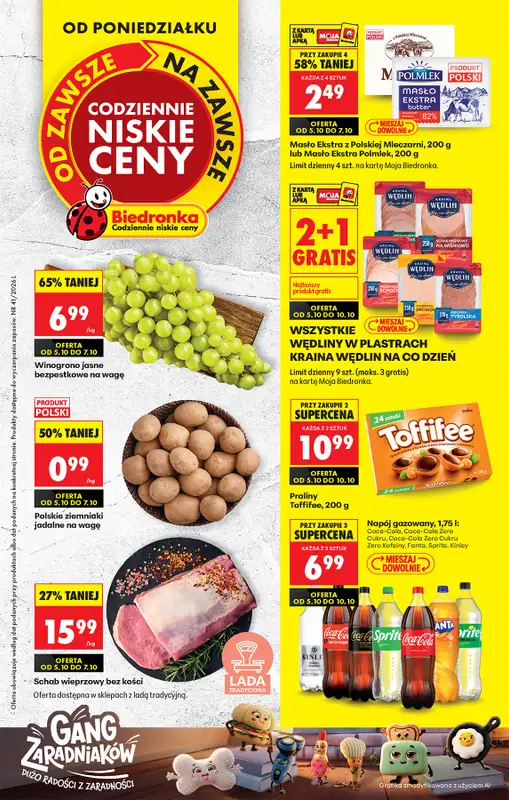 Biedronka - gazetka promocyjna Od poniedziałku, Z ladą tradycyjną  