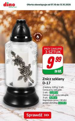 Dino - gazetka promocyjna Super promocje na znicze i wkłady od piątku 09.10 do wtorku 13.10 - strona 3