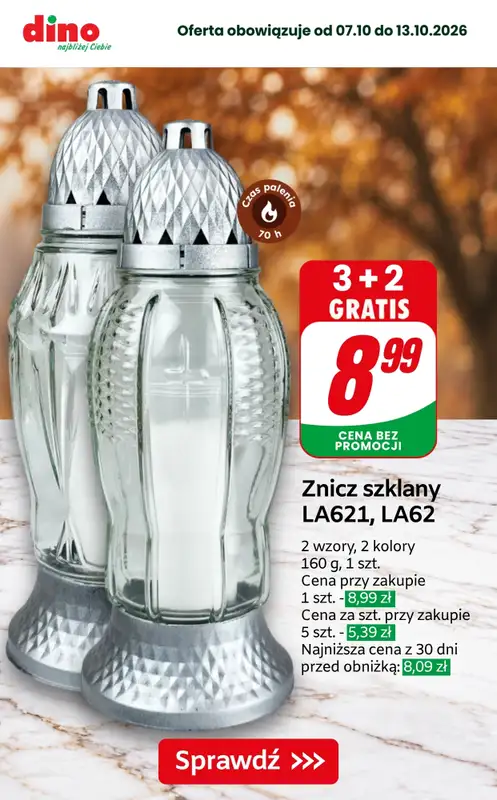 Dino - gazetka promocyjna Super promocje na znicze i wkłady od piątku 09.10 do wtorku 13.10 - strona 2