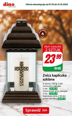 Dino - gazetka promocyjna Super promocje na znicze i wkłady od piątku 09.10 do wtorku 13.10 - strona 5