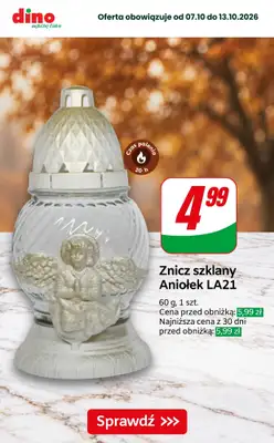 Dino - gazetka promocyjna Super promocje na znicze i wkłady od piątku 09.10 do wtorku 13.10 - strona 4