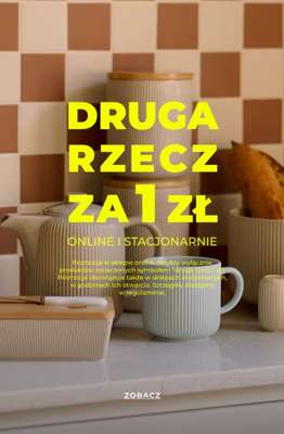 home&you - gazetka promocyjna Druga rzecz 1 zł od czwartku 08.10 do środy 14.10
