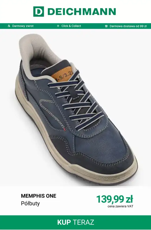 Deichmann - gazetka promocyjna Półbuty męskie od czwartku 08.10  - strona 11